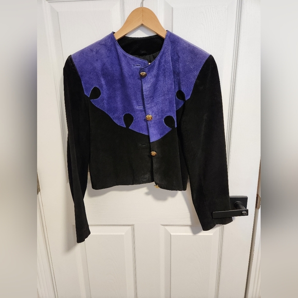 VINTAGE 1980s Massimo leather jacket - Picture 2 of 4